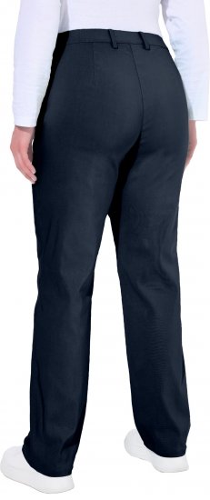 Ulla Popken Thermal Stretch Fit Mony Pants Navy - Női Farmer & Nadrágok Nagy Méretekben – Plus Size - 