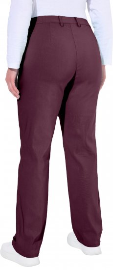 Ulla Popken Thermal Stretch Fit Mony Pants Aubergine - Női Farmer & Nadrágok Nagy Méretekben – Plus Size - 