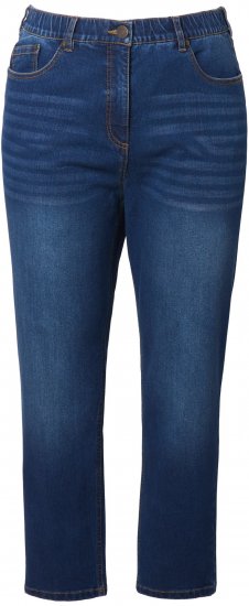 Ulla Popken Stretch Fit Mom Jeans Blue Denim - Női Farmer & Nadrágok Nagy Méretekben – Plus Size - 