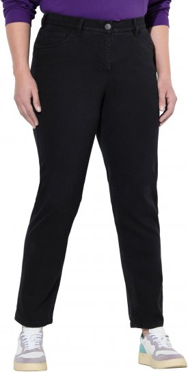 Ulla Popken Stretch Fit Boyfriend Jeans Black - Női Farmer & Nadrágok Nagy Méretekben – Plus Size - 