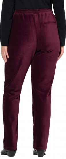 Ulla Popken Corduroy Elastic Waist Pants Brown - Női Farmer & Nadrágok Nagy Méretekben – Plus Size - 