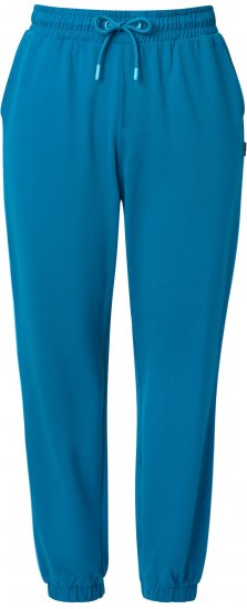 Ulla Popken Contrast Piping Joggers Blue - Női Farmer & Nadrágok Nagy Méretekben – Plus Size - 