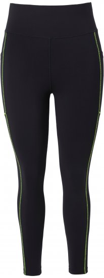 Ulla Popken Neon Seam Quick Drying Performance Leggings Black - Női Farmer & Nadrágok Nagy Méretekben – Plus Size - 