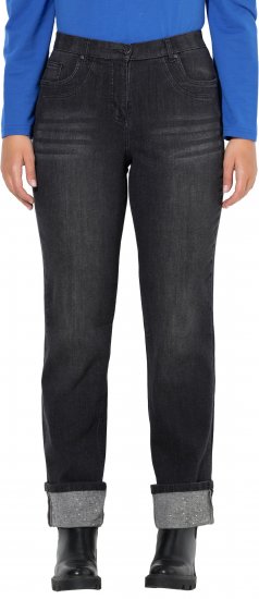 Ulla Popken Rhinestone Studded Jeans Grey - Női Farmer & Nadrágok Nagy Méretekben – Plus Size - 