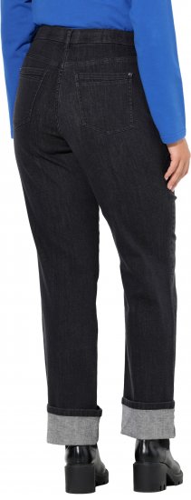 Ulla Popken Rhinestone Studded Jeans Grey - Női Farmer & Nadrágok Nagy Méretekben – Plus Size - 