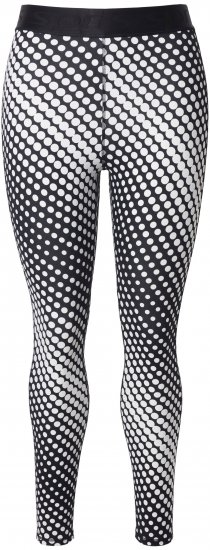 Ulla Popken Polka Dot Performance Leggings Black - Női Farmer & Nadrágok Nagy Méretekben – Plus Size - 