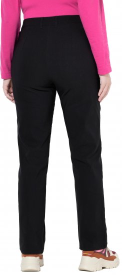 Ulla Popken Bengaline Elastic Waist Pants Black - Női Farmer & Nadrágok Nagy Méretekben – Plus Size - 