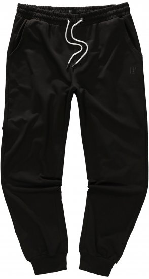 JP1880 Sweatpants Modern Fit Lightweight Black - FÉRFIRUHÁZAT MT-6XLT - TALL-méretek