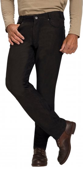 JP1880 Leather Pants Regular Fit Buffalo Nubuck Black - Farmer & nadrág - Farmer és nadrág - W40-W70