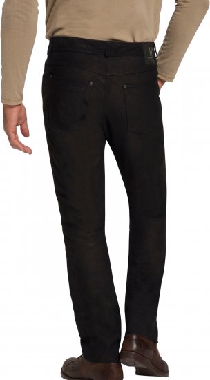 JP1880 Leather Pants Regular Fit Buffalo Nubuck Black - Farmer & nadrág - Farmer és nadrág - W40-W70