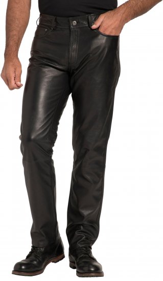 JP1880 Leather Pants Regular Fit Finest Lamb Nappa Black - Farmer & nadrág - Farmer és nadrág - W40-W70