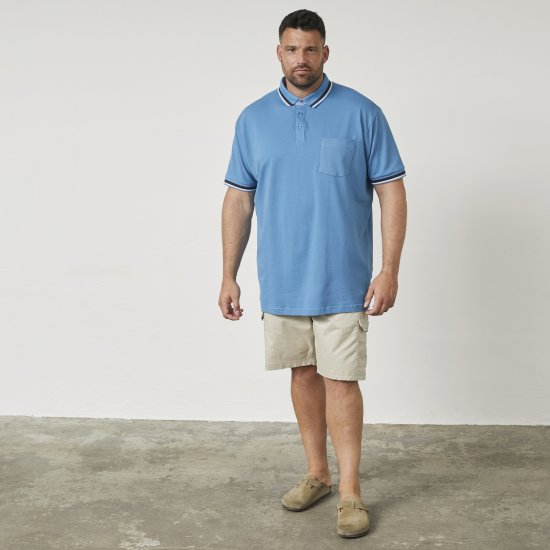 North Latitude 61128 Superflex Piké Póló Kék - Pólóingek - Galléros Pólók 2XL-8XL - Pólóingek 2XL-8XL