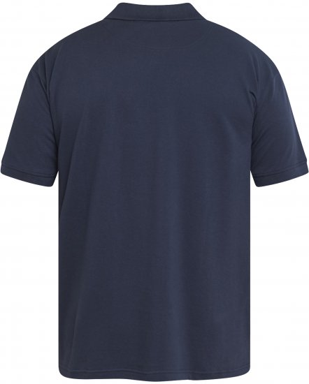 North Latitude 61131 Piké Póló Kontraszt Ujjal és Hímzéssel Tengerészkék - Pólóingek - Galléros Pólók 2XL-8XL - Pólóingek 2XL-8XL