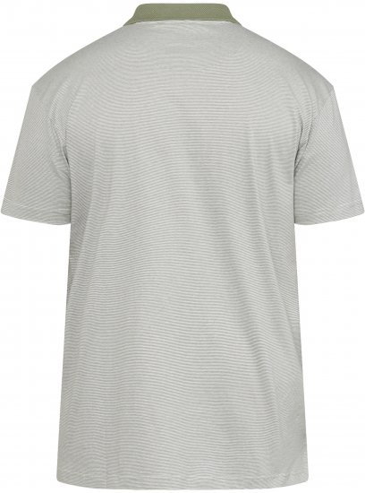 North Latitude 61136 Csíkos Fonalfestett Póló Olívazöld - Pólóingek - Galléros Pólók 2XL-8XL - Pólóingek 2XL-8XL