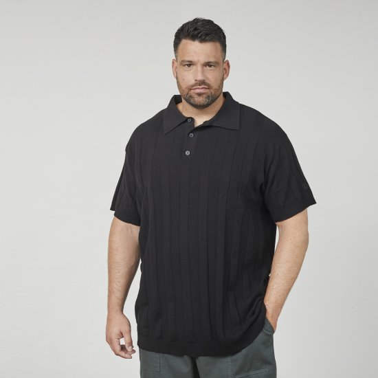 North Latitude 61329 Kötött Pólóing Rövid Ujjú Fekete - Pólóingek - Galléros Pólók 2XL-8XL - Pólóingek 2XL-8XL