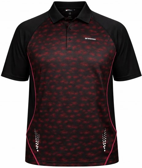 Espionage LW156 Performance Polo Red/Black - Pólóingek - Galléros Pólók 2XL-8XL - Pólóingek 2XL-8XL