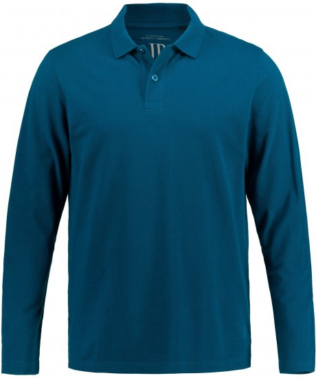 JP1880 Polo Shirt Long Sleeve Pique Blue - Pólóingek - Galléros Pólók 2XL-8XL - Pólóingek 2XL-8XL