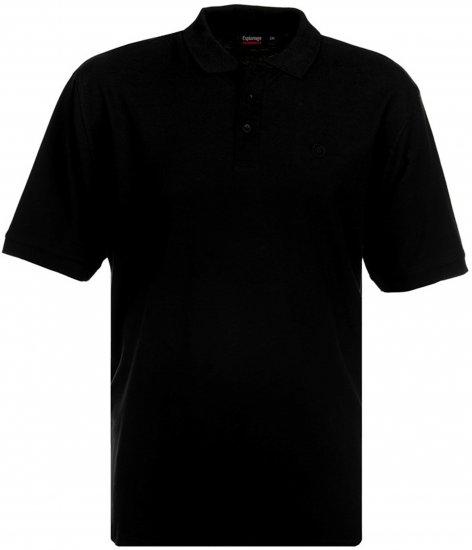 Espionage P074 Short Sleeve Polo Black - Pólóingek - Galléros Pólók 2XL-8XL - Pólóingek 2XL-8XL