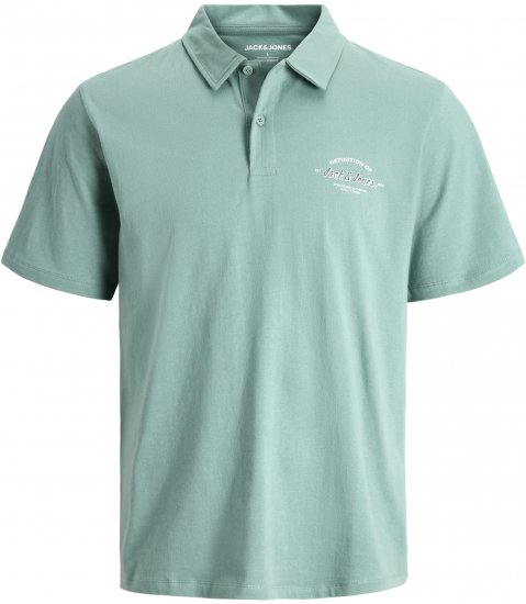Jack & Jones Brandon Short Sleeve Polo Turquoise - Pólóingek - Galléros Pólók 2XL-8XL - Pólóingek 2XL-8XL