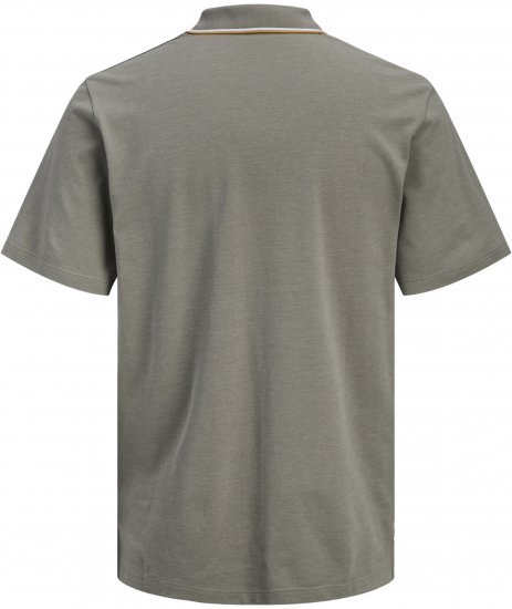 Jack & Jones Blaze Short Sleeve Polo Grey - Pólóingek - Galléros Pólók 2XL-8XL - Pólóingek 2XL-8XL