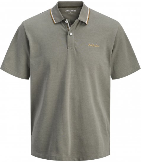 Jack & Jones Blaze Short Sleeve Polo Grey - Pólóingek - Galléros Pólók 2XL-8XL - Pólóingek 2XL-8XL