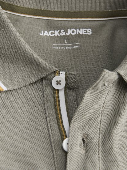 Jack & Jones Blaze Short Sleeve Polo Grey - Pólóingek - Galléros Pólók 2XL-8XL - Pólóingek 2XL-8XL