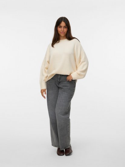 Vero Moda Boom Long Sleeve Pullover Birch - Kötött pulóverek - 