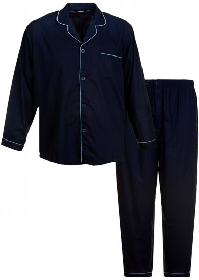 Espionage PJ057A Traditional Pyjama Navy - Alsónemű & strandruhák - Nagyméretű Alsónemű 2XL-8XL