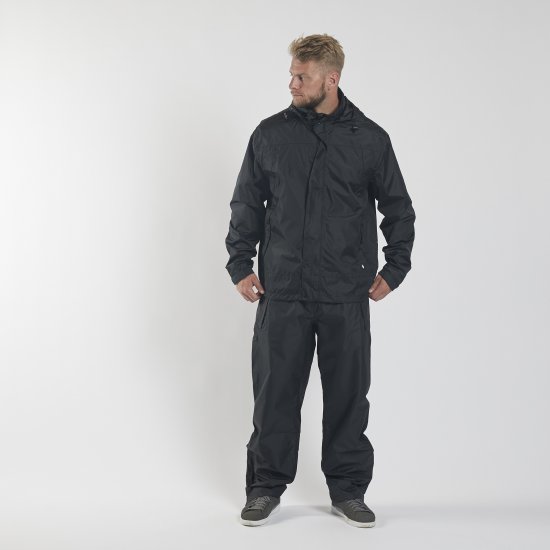 North Latitude Rain Jacket Black TALL - Sportruházat - Nagyméretű Sportruházat 2XL-10XL