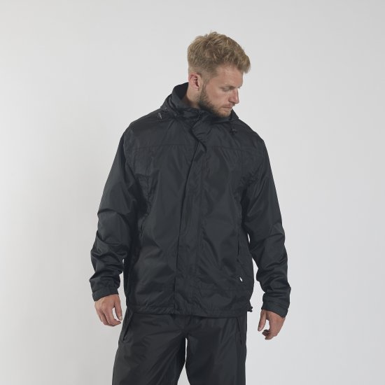 North Latitude Rain Jacket Black TALL - Sportruházat - Nagyméretű Sportruházat 2XL-10XL