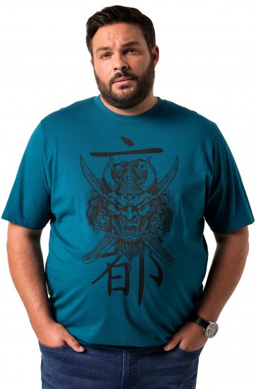 Men Plus T-Shirt Short Sleeve Lagoon Green - Pólók - Nagyméretű pólók - 2XL-14XL