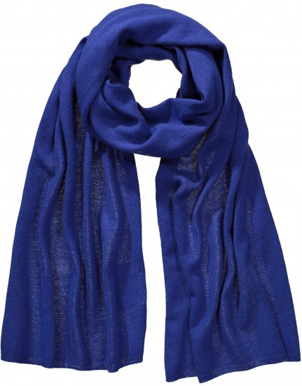 Ulla Popken Virgin Wool Cashmere Mix Scarf Deep Aqua - Kiegészítők - 