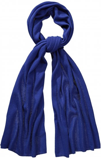 Ulla Popken Virgin Wool Cashmere Mix Scarf Deep Aqua - Kiegészítők - 