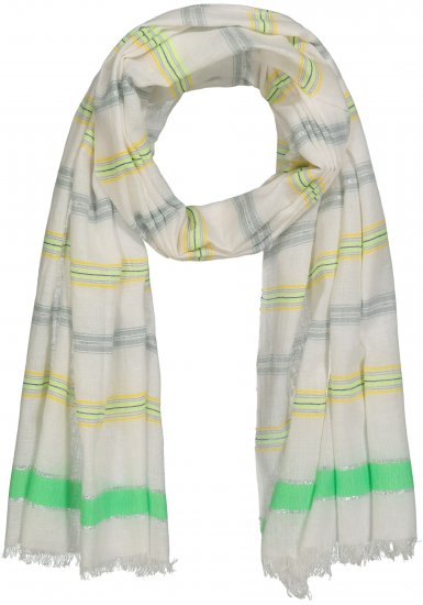 Ulla Popken Glitter Effect Scarf Lime - Kiegészítők - 