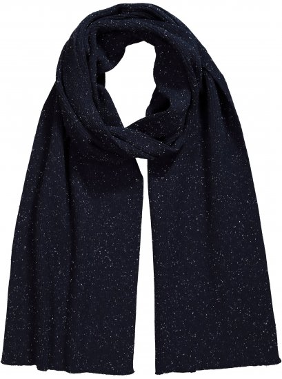 Ulla Popken Textured Speckled Scarf Navy - Kiegészítők - 