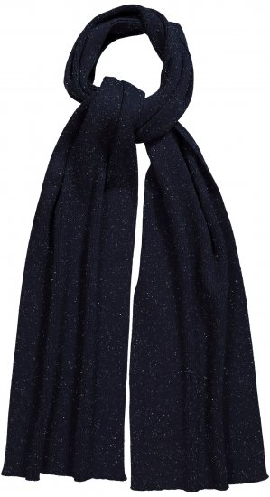 Ulla Popken Textured Speckled Scarf Navy - Kiegészítők - 