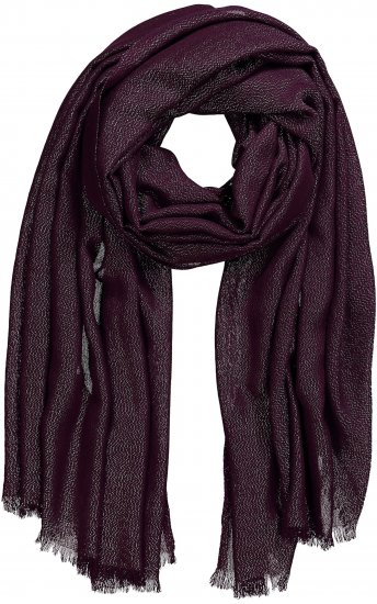 Ulla Popken Metallic Shimmer Scarf Red - Kiegészítők - 