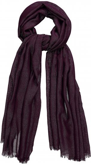 Ulla Popken Metallic Shimmer Scarf Red - Kiegészítők - 