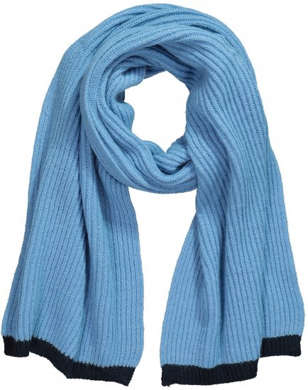 Ulla Popken Two Tone Knit Scarf Light Cornflower - Kiegészítők - 