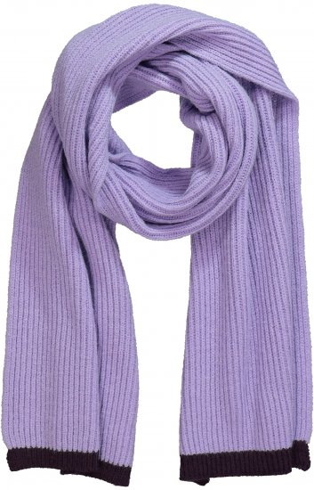 Ulla Popken Two Tone Knit Scarf Lavender - Kiegészítők - 