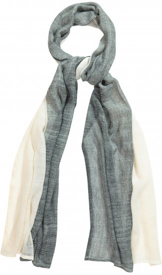 Ulla Popken Two Tone Scarf Grey - Kiegészítők - 