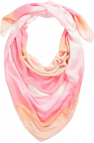 Ulla Popken Square Tie Dye Scarf Light Pink - Kiegészítők - 