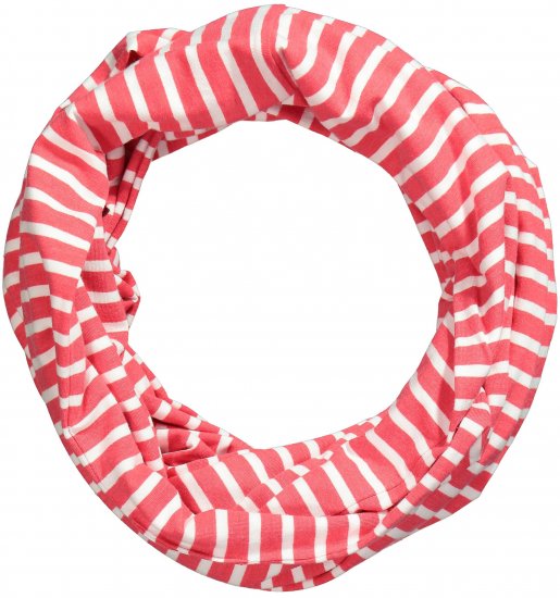 Ulla Popken Striped Infinity Scarf Light Pink - Kiegészítők - 