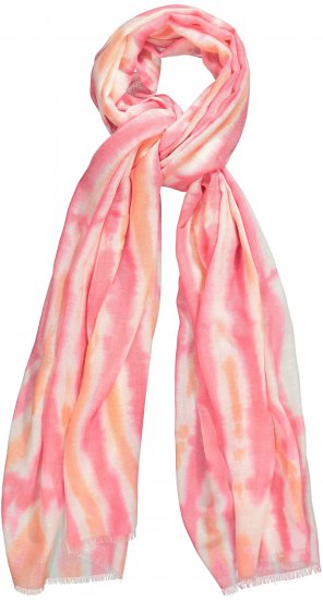 Ulla Popken Tie Dye Striped Scarf Magenta Pink - Kiegészítők - 