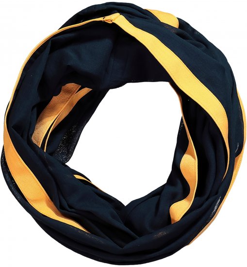 Ulla Popken Neon Stripe Infinity Scarf Navy - Kiegészítők - 