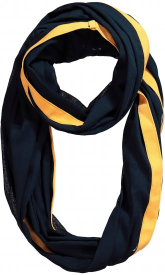 Ulla Popken Neon Stripe Infinity Scarf Navy - Kiegészítők - 