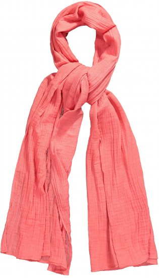 Ulla Popken Muslin Scarf Dark Coral - Kiegészítők - 