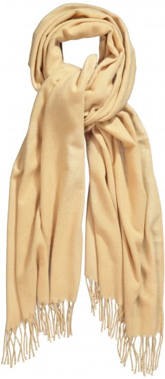 Ulla Popken Fringed Scarf Dark Putty - Kiegészítők - 