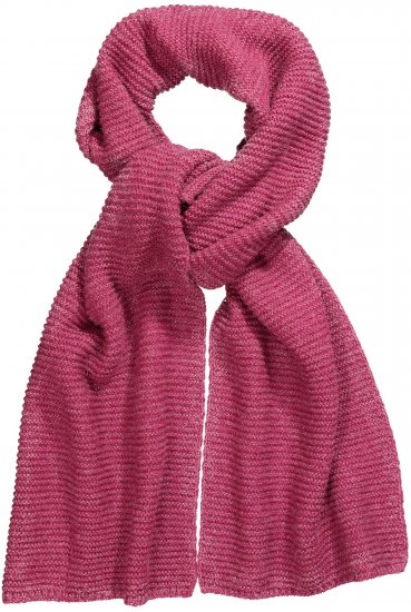 Ulla Popken Garter Stitch Knit Scarf Pink - Kiegészítők - 