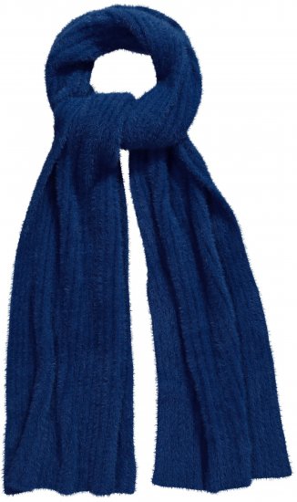 Ulla Popken Ribbed Knit Scarf Navy - Kiegészítők - 